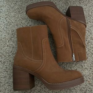 Tan Heeled Boots